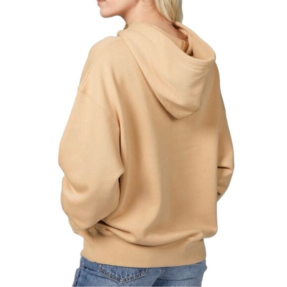 WEWOREWHAT NWT Oversized Cotton Hoodie Tan Retail 110.00 Size Small - Picture 4 of 7